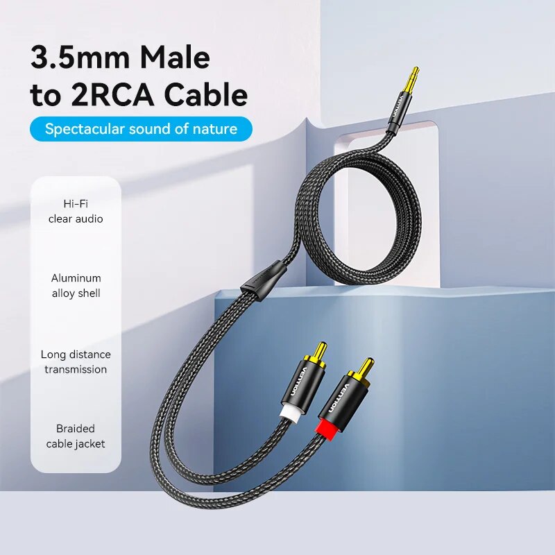 Vention RCA Cable 3.5mm to 2RC - đánh giá và giá Klipsch Home Cinema