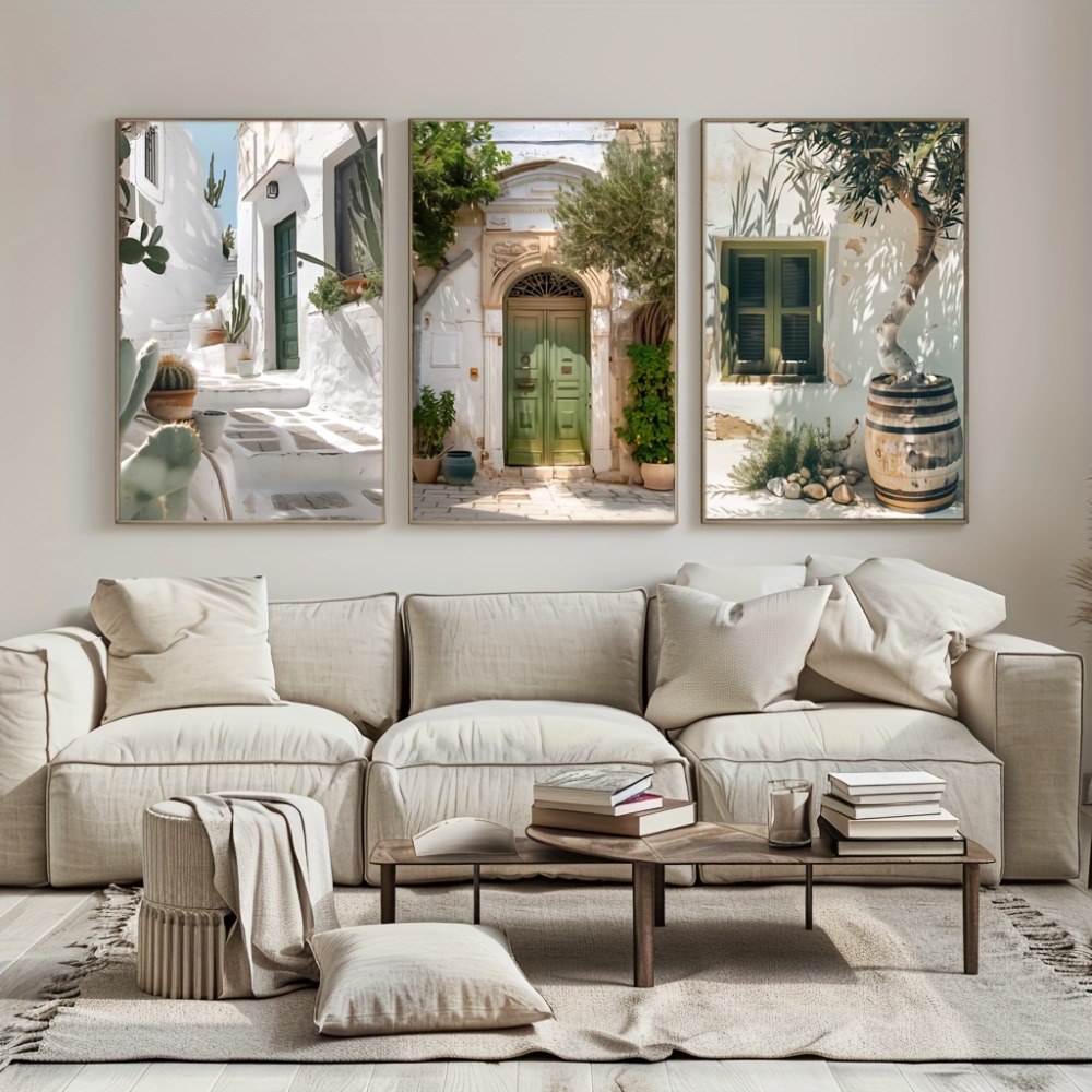 3pcs Frameless Canvas Painting - đánh giá và giá Home Cinema Wall Art