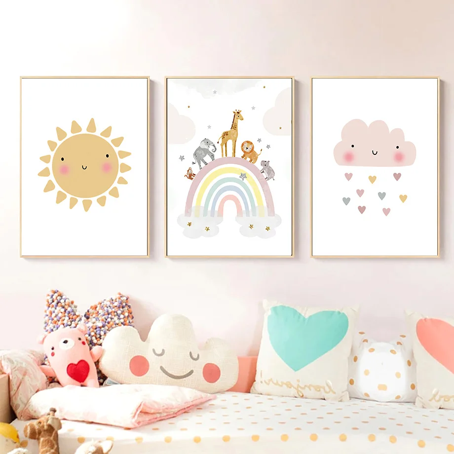 Giraffe Elephant Hot Balloon S - đánh giá và giá Home Cinema Wall Art
