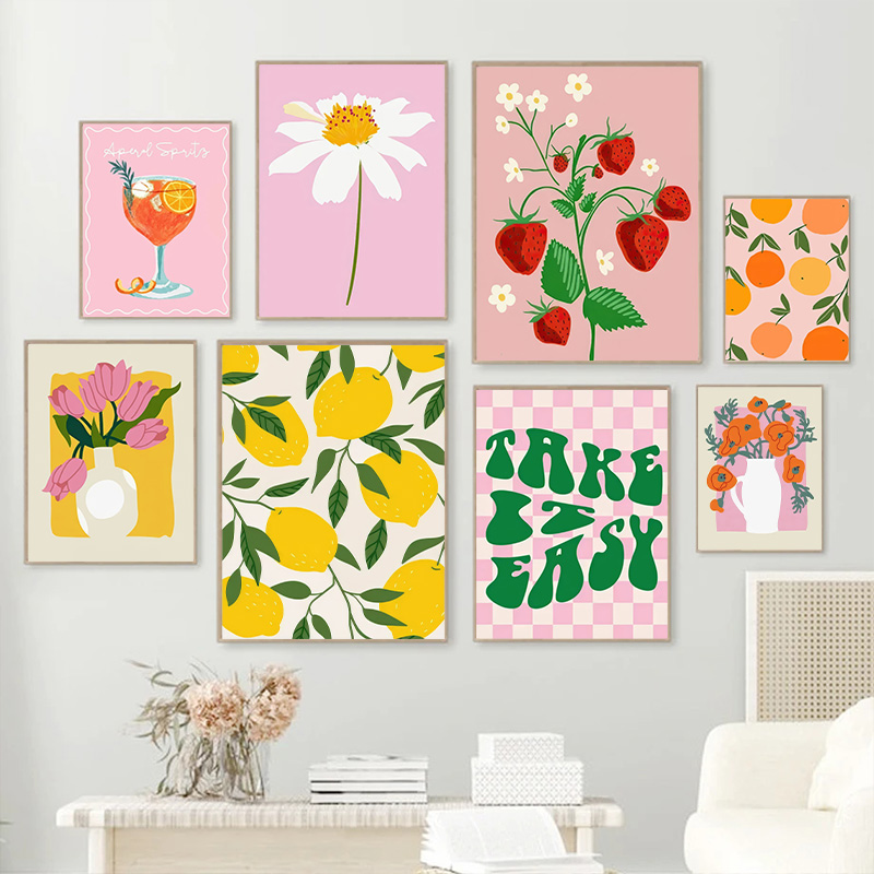 Colorful Homecoming Lemon Stra - đánh giá và giá Home Cinema Wall Art