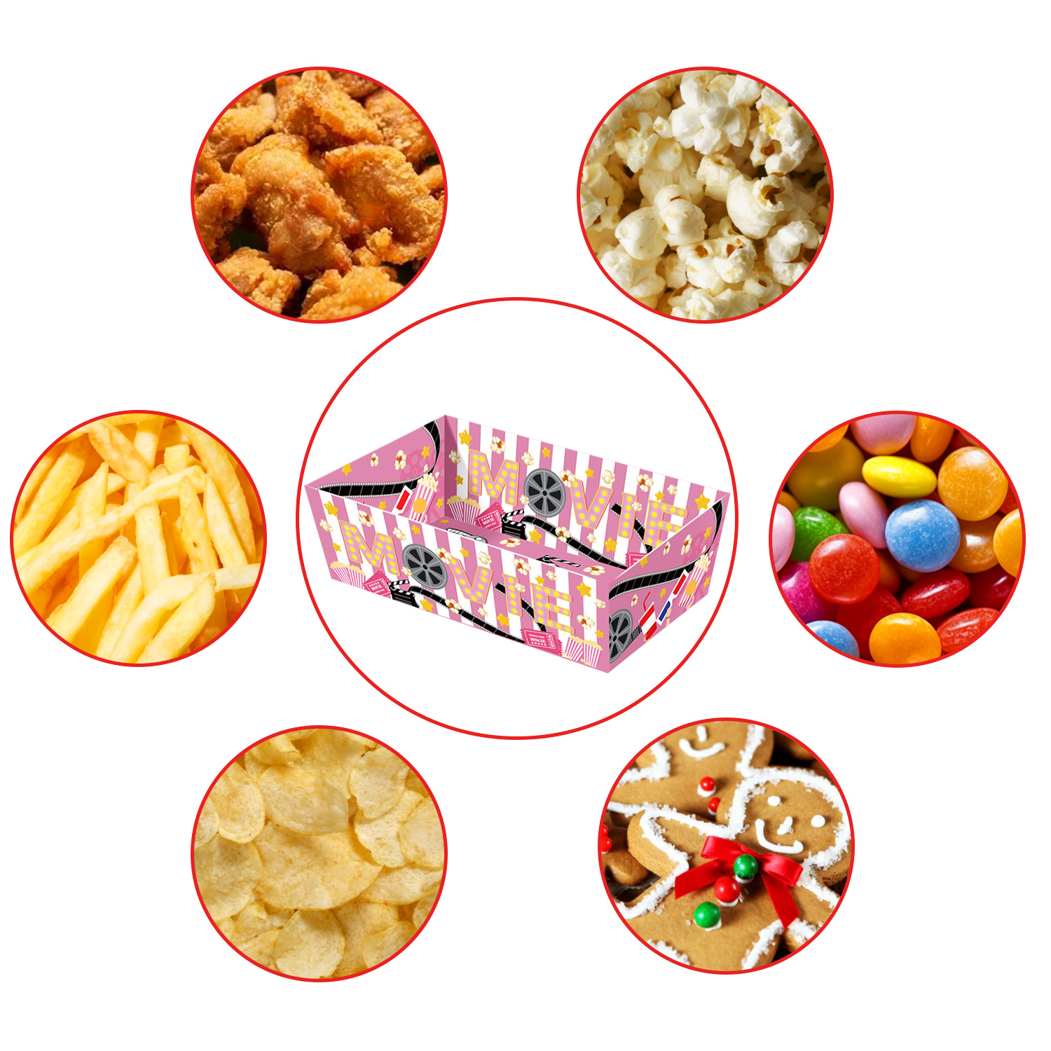Disposable Cinema Paper Food B - đánh giá và giá Home Cinema Food