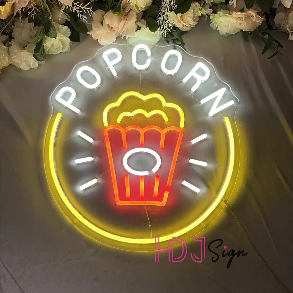 Popcorn LED Neon Sign,Food Bar - đánh giá và giá Home Cinema Food