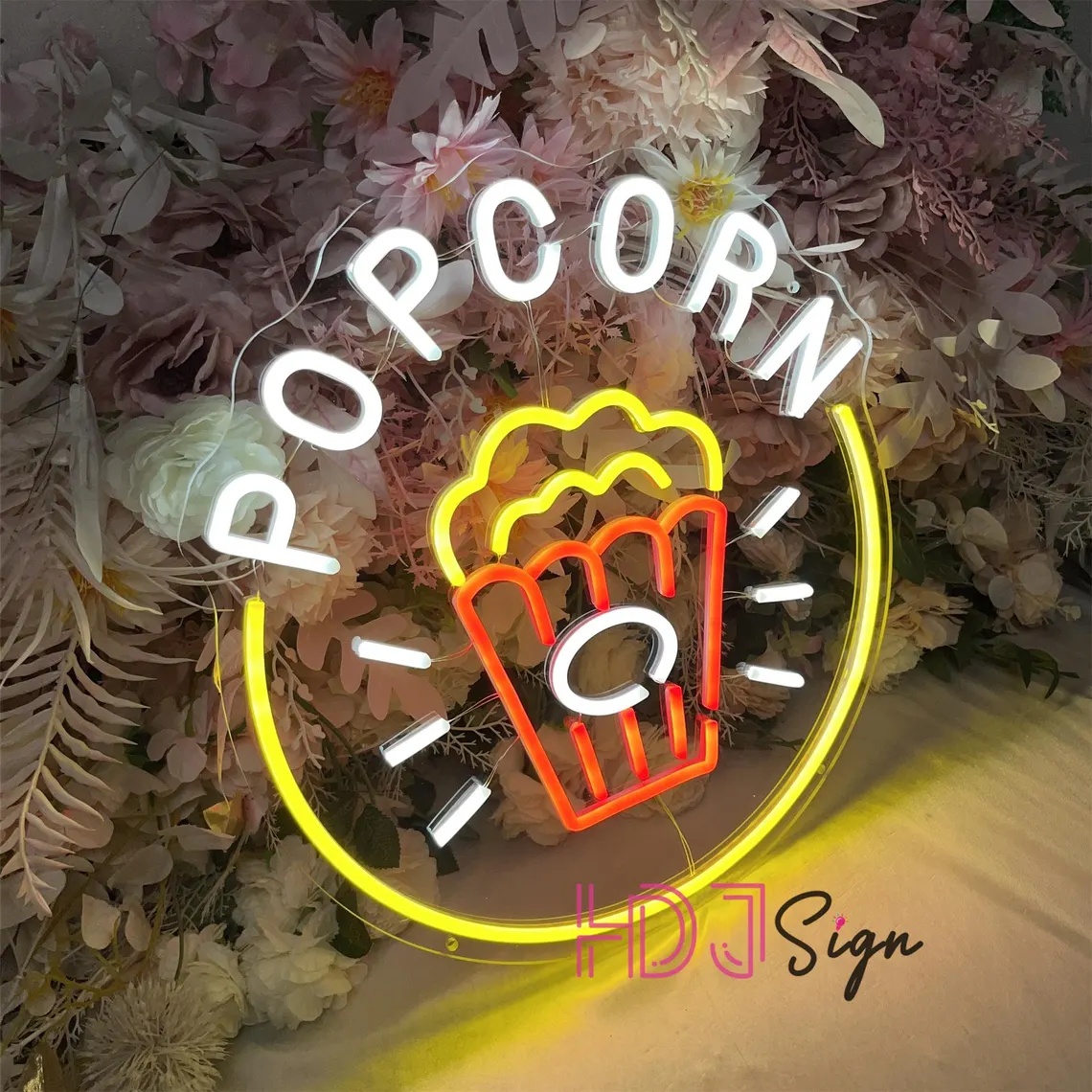 Popcorn LED Neon Sign,Food Bar - đánh giá và giá Home Cinema Food