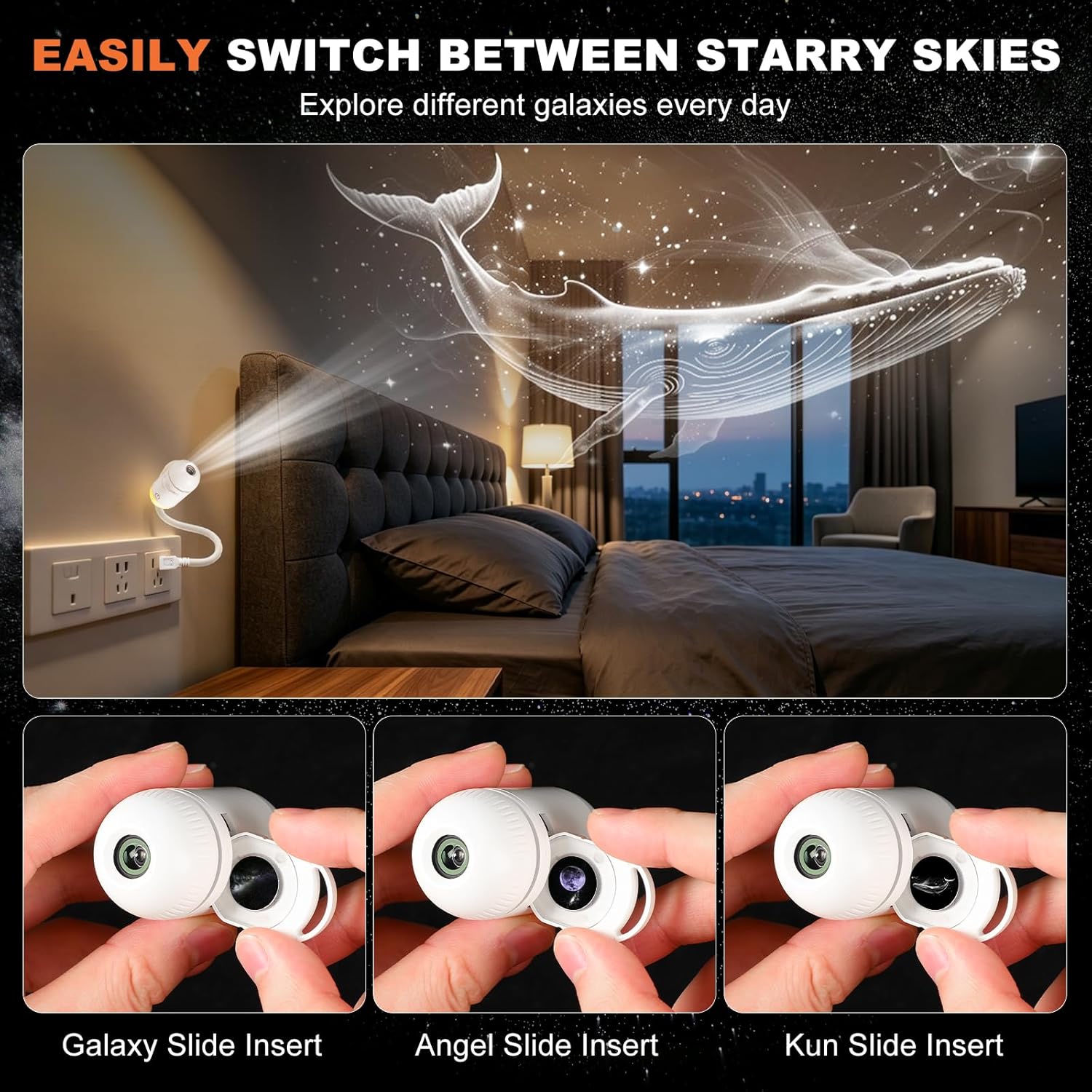 Galaxy Projector Night Light,  - đánh giá và giá Projector Mount Ceiling