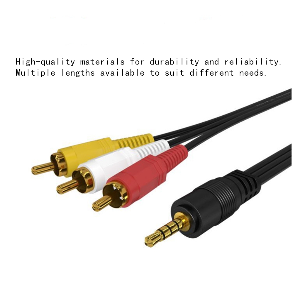 3.5mm to 3 RCA Audio Video Cab - đánh giá và giá Home Cinema Tv