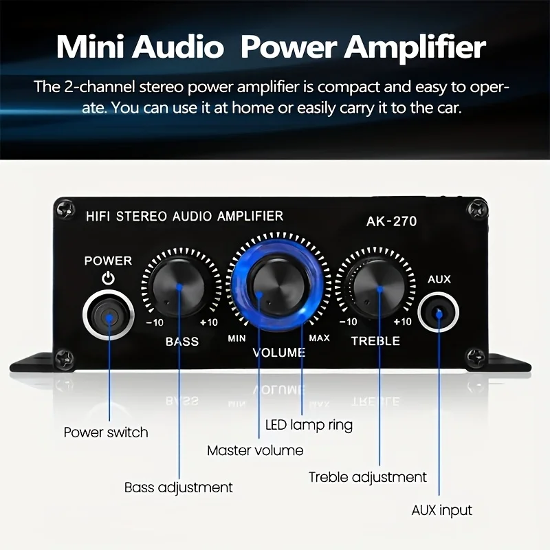 AK-270 400W Mini Power Amplifi - đánh giá và giá Klipsch Home Cinema